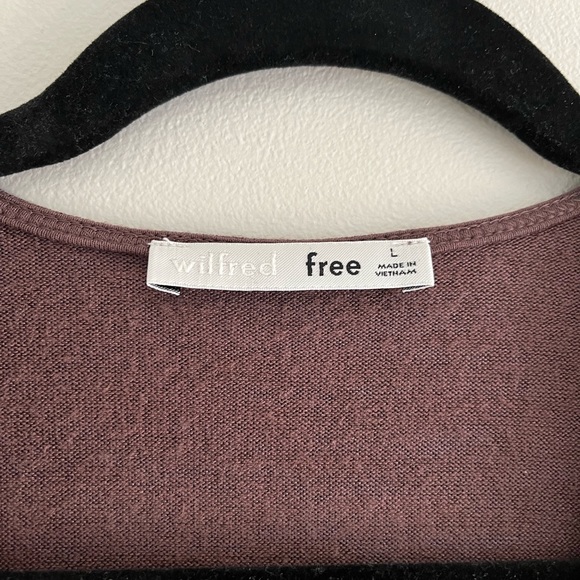 Aritzia Wilfred Free Valeria Plunge Crop Top Tank - Picture 3 of 10